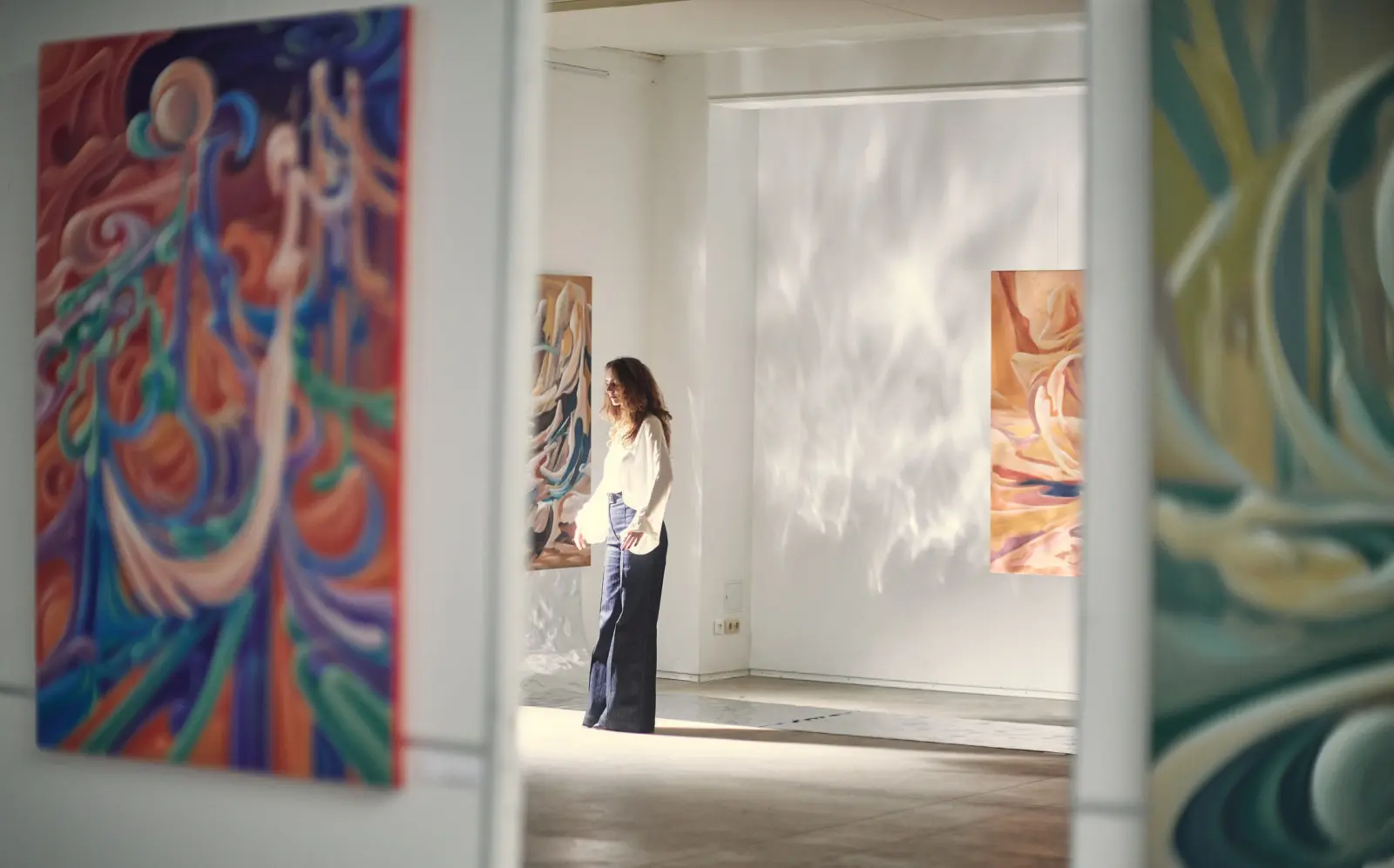 A view through the paintings at Dimension of the Heart